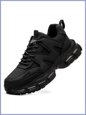 Hogent Steel Toe Work Shoes Wide Non-Slip Lightweight Safety